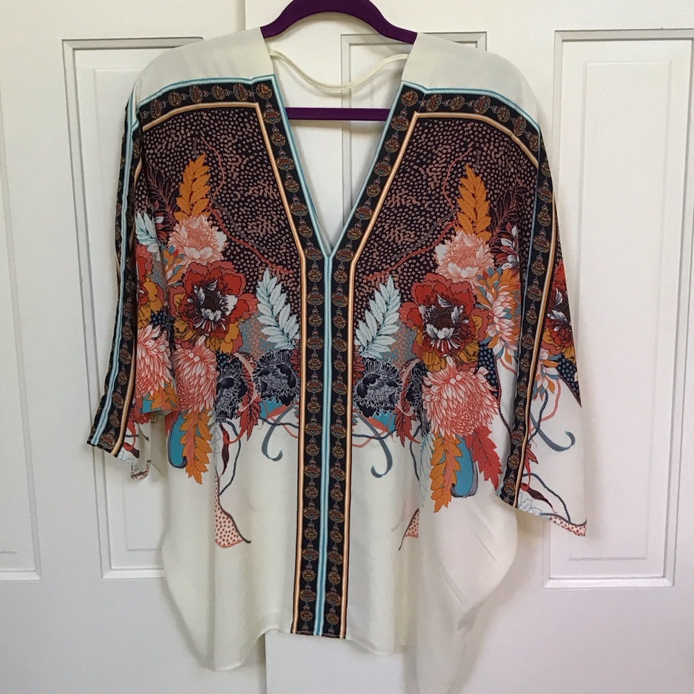 Butterfly Fall Floral Print Women's Top